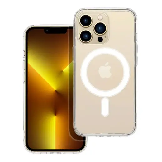Clear Mag telefono dėklas su MagSafe palaikymu iPhone 13 Pro skaidrus