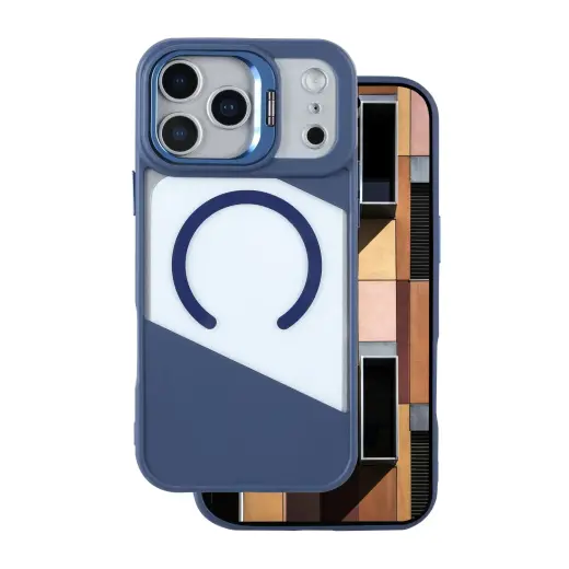 Fusion Mag phone case with MagSafe support for iPhone 17 Pro Max blue
