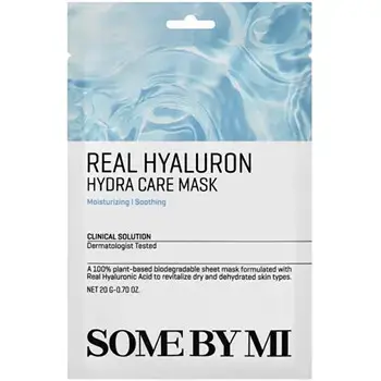 Some By Mi Real Hyaluron Hydra Care Mask - highly moisturizing face mask 20.0g
