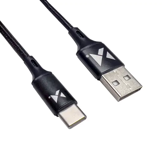 Wozinsky data transfer and charging cable | USB-A to USB-C | 12W | 2m | black