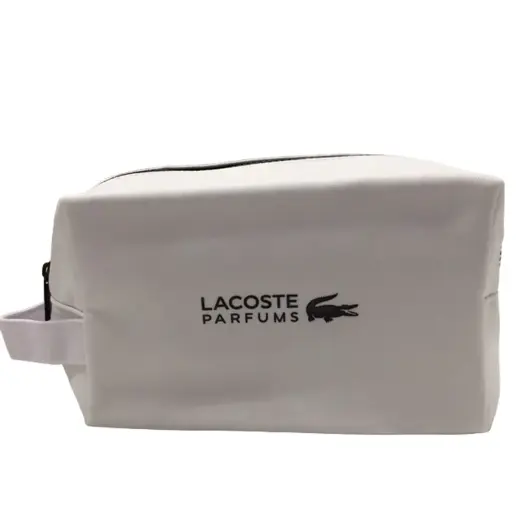 Lacoste, Lacoste, Textile Bag, Toiletry, White, For Men