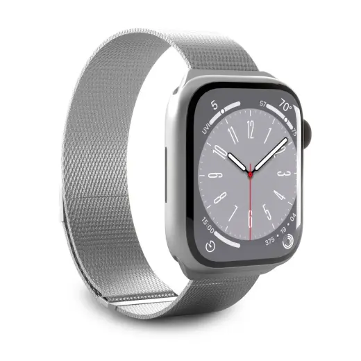Puro Milanese nutikella rihm Apple Watch (38/40/41 mm) jaoks | roostevaba teras | hõbedane