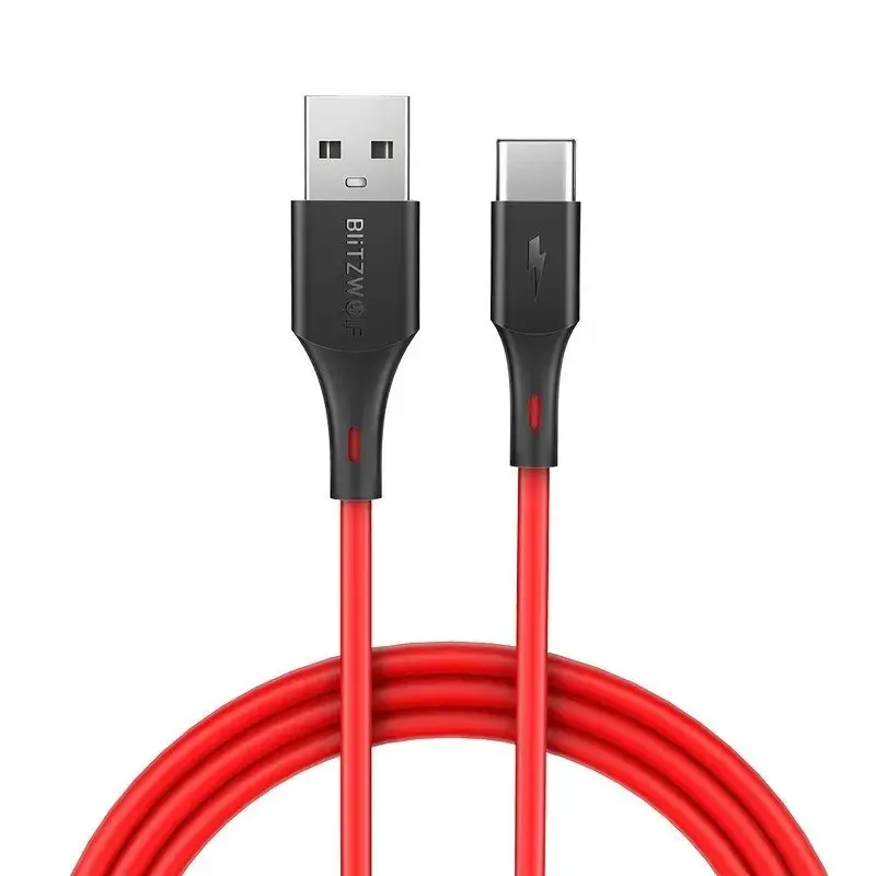 Kabel USB-C BlitzWolf BW-TC14 3A 1m (czerwony)