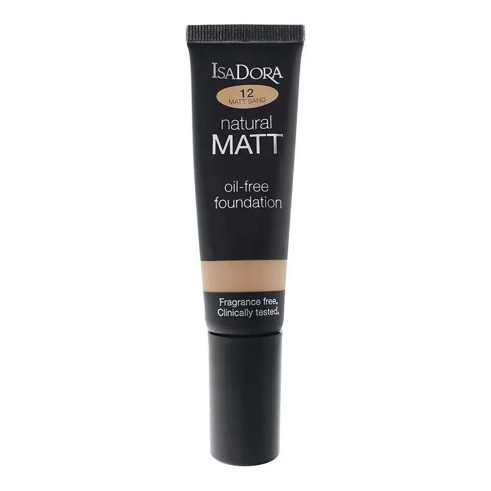 IsaDora, Natural Matt, Oil Free, Matte, Liquid Foundation, 12, Sand, 50 ml