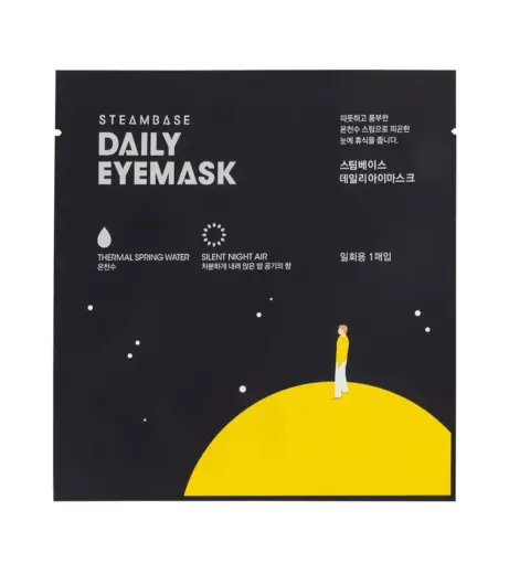 SteamBase, Silent Night Air, Warming, Weekly or as needed, Eye Sheet Mask, 1 pcs