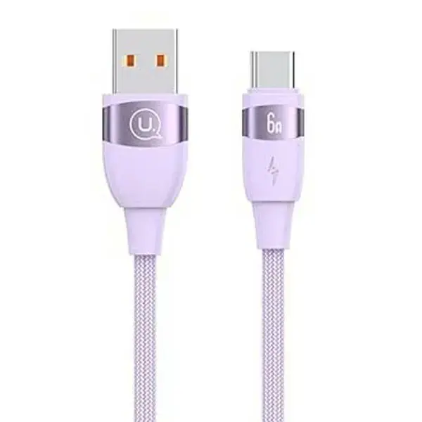 USAMS SJ631USB02 data transfer and charging cable | USB-A to USB-C | 36W | 2m | purple