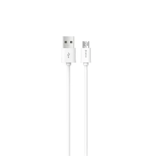 Devia datu pārraides un uzlādes vads | USB-A uz Micro USB | 10.5W | 1m | balts