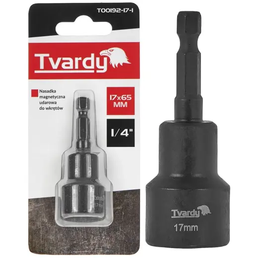 1/4" löögikindel magnetiline padrunvõti 17mm x 65mm