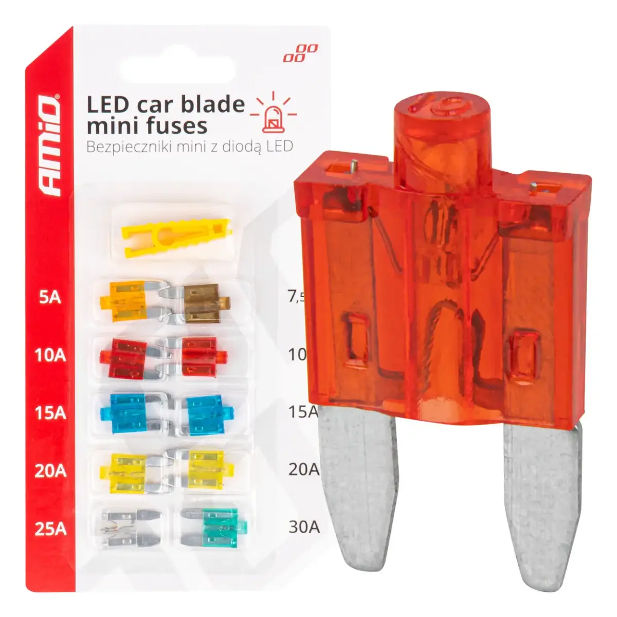 LED Car blade standard fuses AMIO-04340
