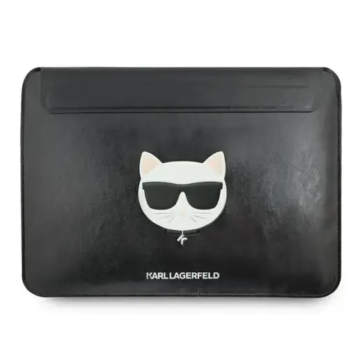 Karl Lagerfeld Choupette Head Embossed Computer Sleeve 16" Black