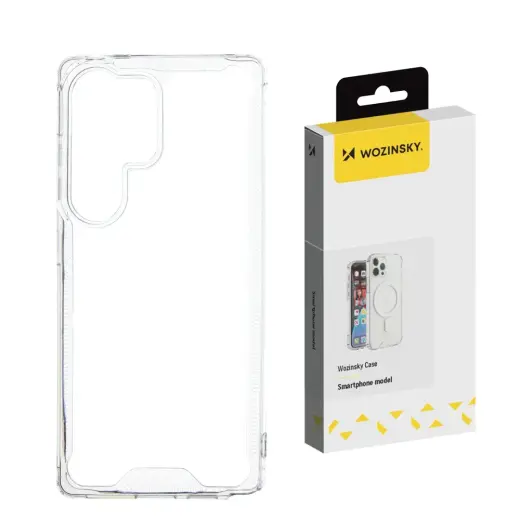 Wozinsky Clear Corner telefono dėklas Samsung Galaxy S25 Ultra (S938) skaidrus