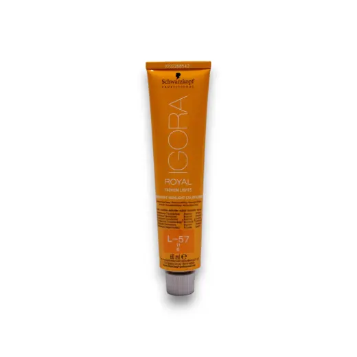 Schwarzkopf Professional, Igora Royal, Permanent Hair Dye, L-57 Golden Copper, 60 ml