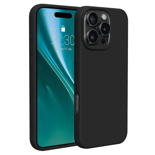 Etteri Silicone phone case for iPhone 16 Pro black