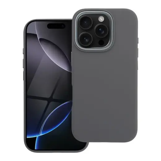 Forcell F-Protect Frame Premium maciņš ar MagSafe atbalstu telefonam iPhone 16 Pro pelēks