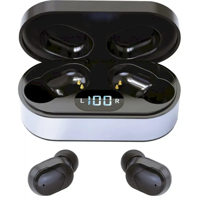 Platinet PM1050B Airpods Bluetooth 5.0 Stereo Headet with Microphone Black
