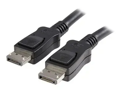 StarTech.com 10 ft DisplayPort 1.2 Cable with Latches - 4K x 2K (4096 x 2160) @ 60Hz - DPCP & HDCP - Male to Male DP Video Monitor Cable (DISPLPORT10L) - DisplayPort cable - 3 m