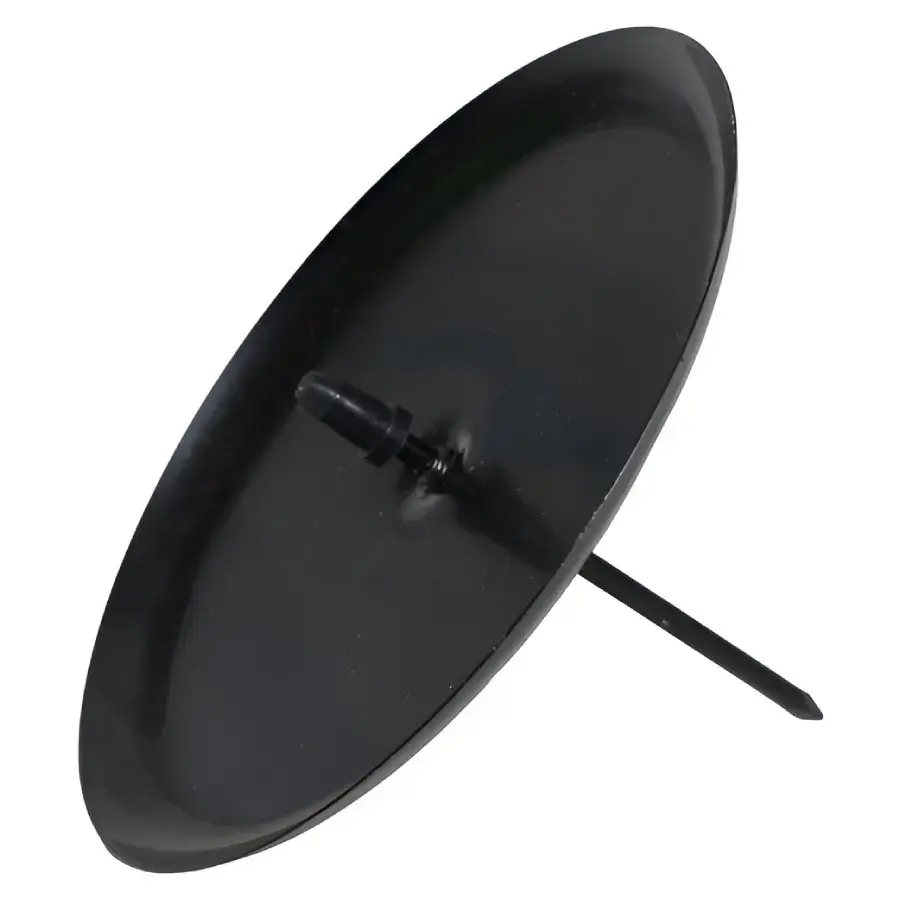 Candle holder 8x4.3cm with pin, 4pcs black