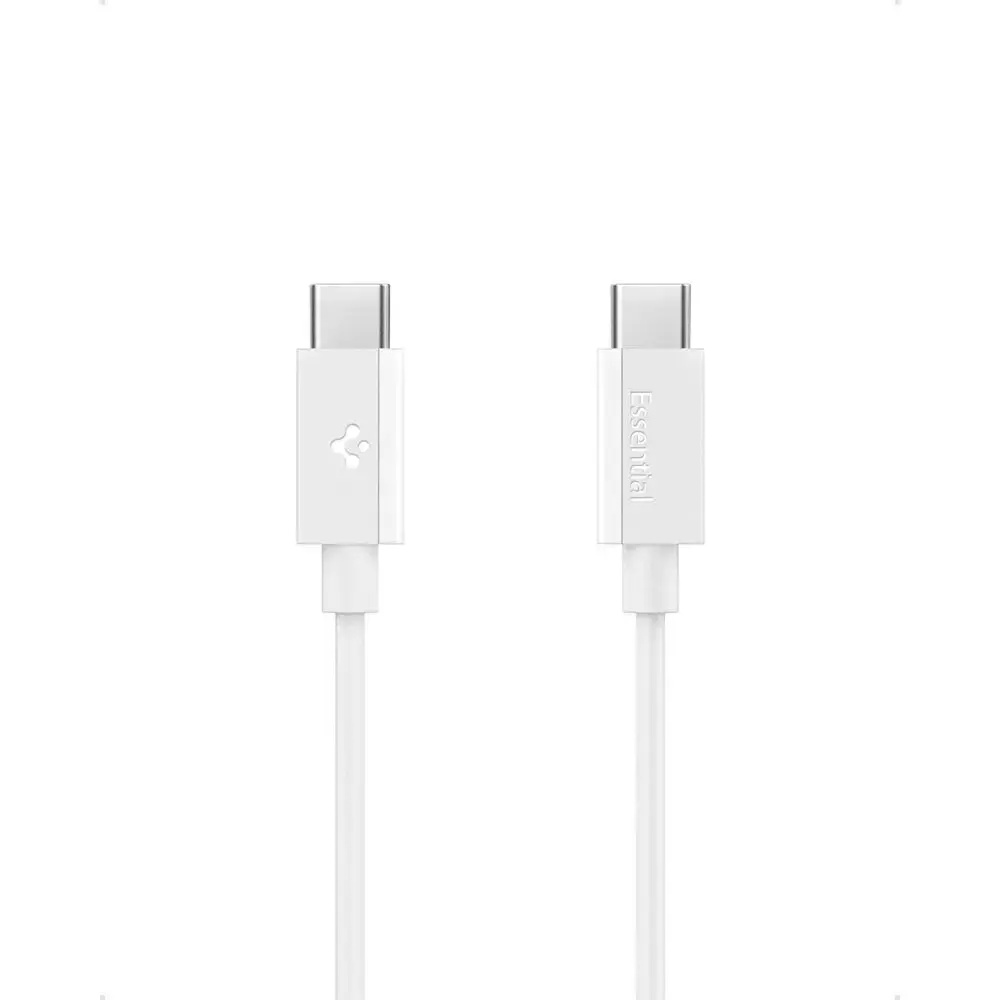 Spigen EB6020CC datu pārraides un uzlādes vads | USB-C uz USB-C | 60W | 2m | balts