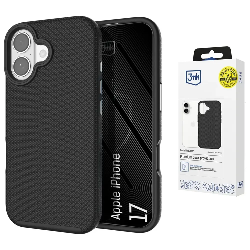 3MK Fortis MagCase maciņš ar MagSafe atbalstu telefonam iPhone 17