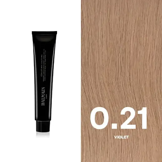 Balmain Professionnel, Couleurs Couture, Hair Colouring Cream Toner, 0.21 Violet, 60 ml