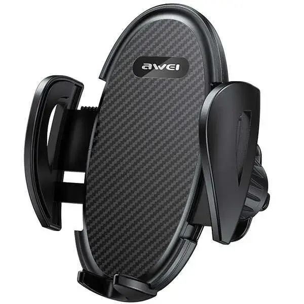 Car mount AWEI Magsafe X73 for air vent with retractable cable black