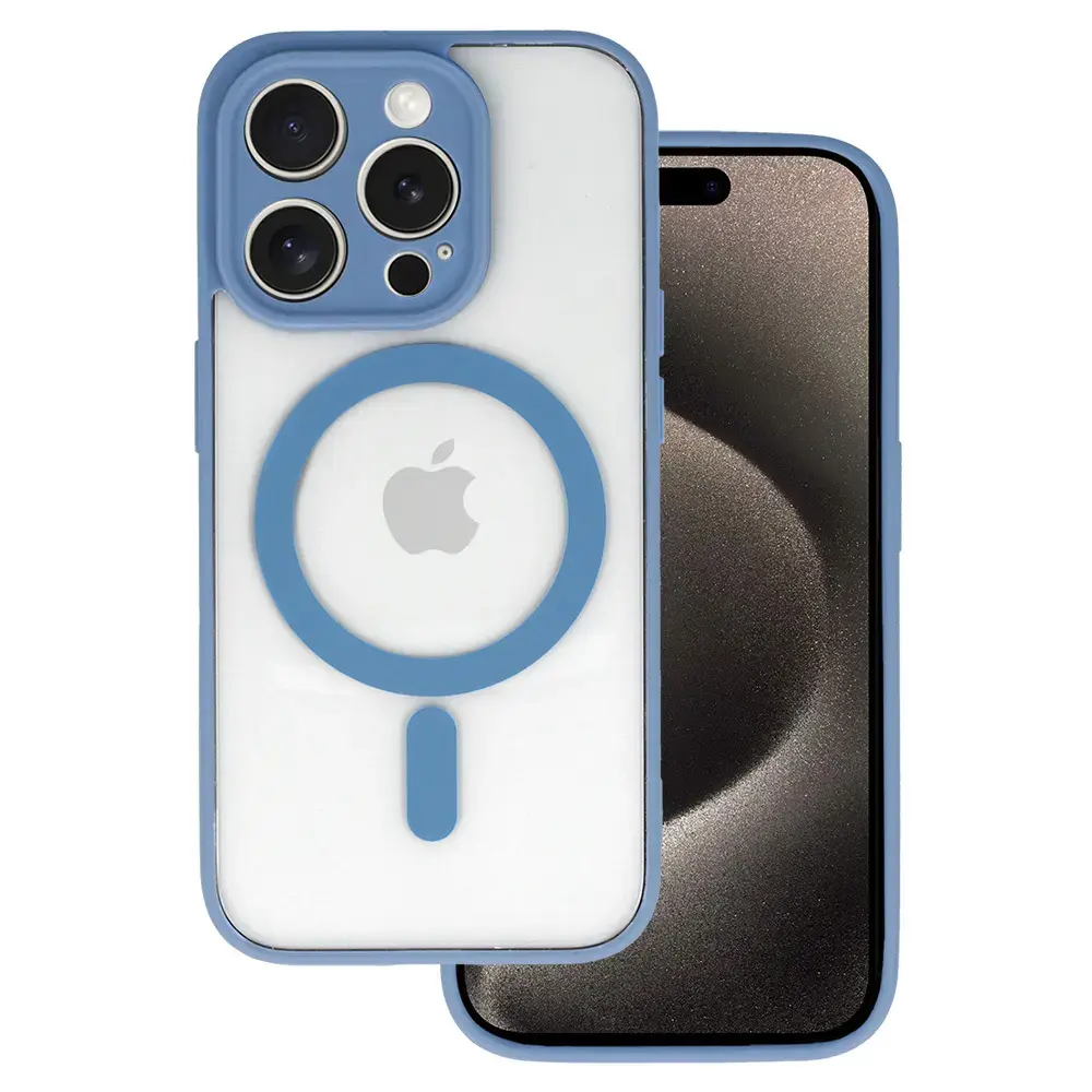 Acrylic Color Magsafe Case for Iphone 16 Pro Max light blue