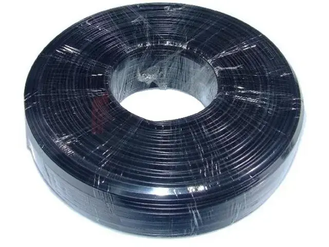 Flat telephone cable stranded wire 100 meters black
