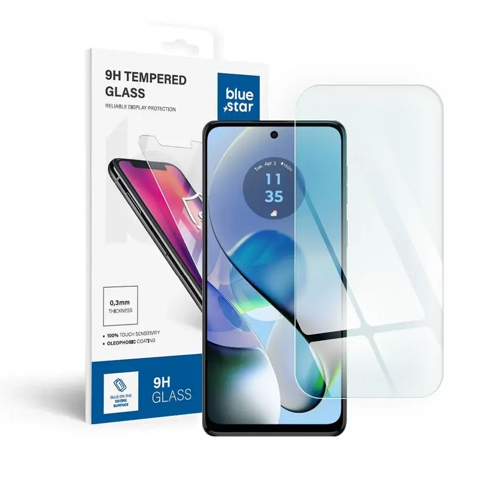 Tempered glass to Motorola G54 Blue Star