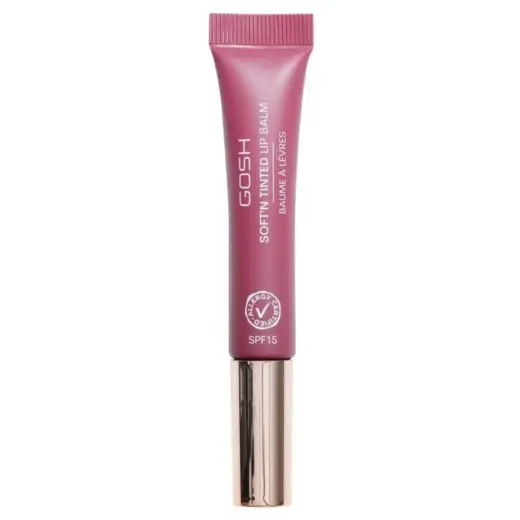 Gosh, Soft'n Tinted, Vegan, Hydrates, Lip Balm, 006, Berry, SPF 15, 8 ml