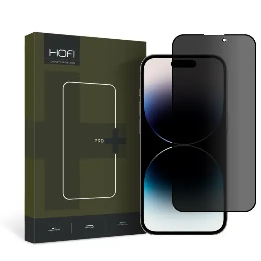 HOFI ANTI SPY karastatud klaas mudelile iPhone 14 Pro Max (privaatsusefekt)