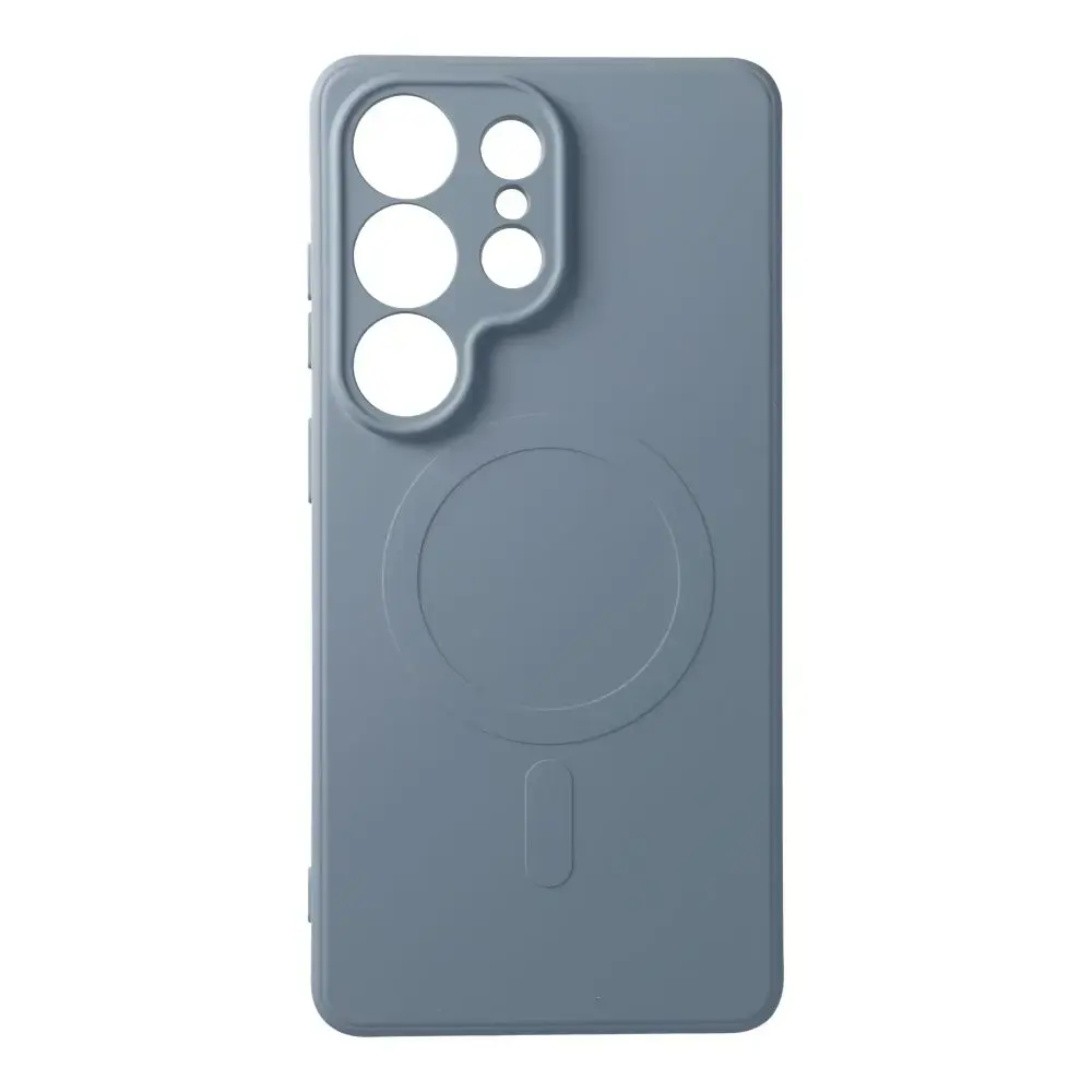 Silicone Mag Cover maciņš ar MagSafe atbalstu telefonam Samsung Galaxy S26 Ultra (S948) zils