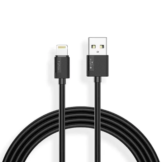 T-PHOX Nets data transfer and charging cable | USB-A to Lightning | 15W | 2m | black