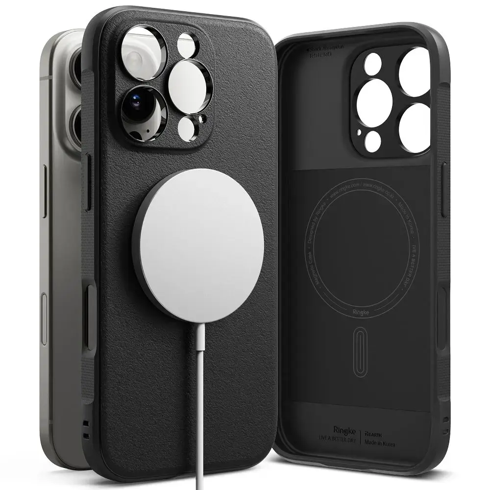 RINGKE ONYX MAGNĒTISKAIS MAGSAFE IPHONE 16 PRO MAX MELNS