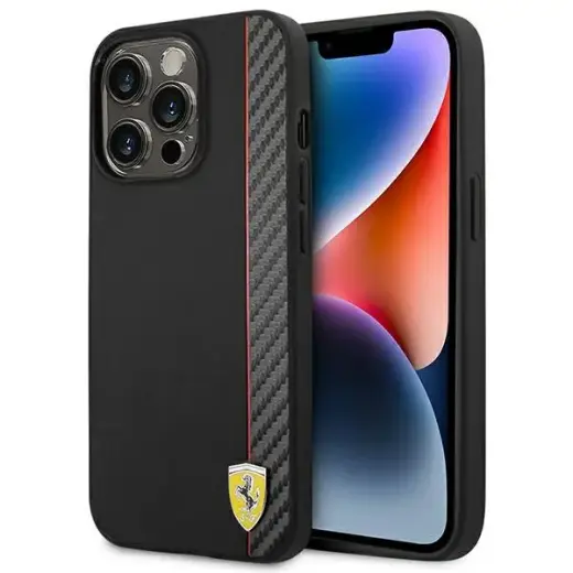 Ferrari FEHCP14XAXBK iPhone 14 Pro Max 6,7" czarny|black hardcase Carbon
