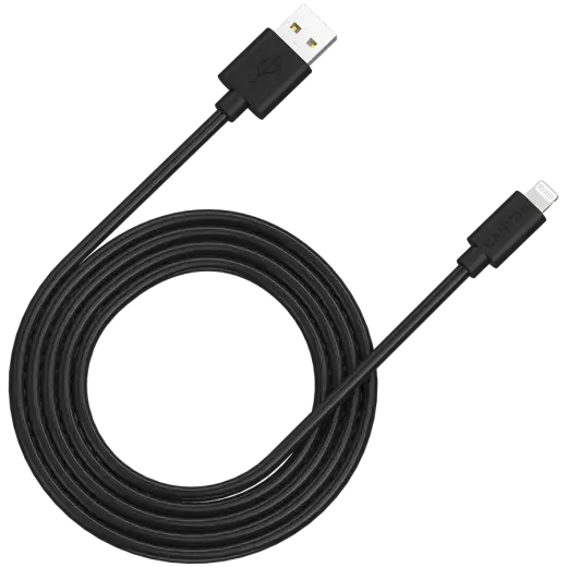 CANYON cable MFI-12 USB-A to Lightning 2m Black