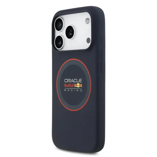 Red Bull Silicone Red Ring MagSafe Case for iPhone 17 Pro Navy