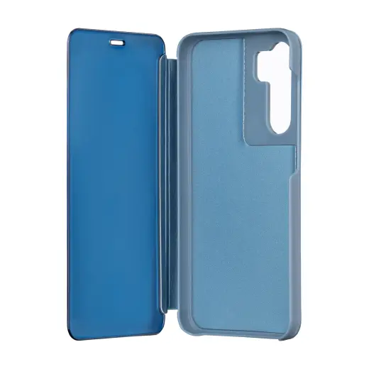Fold Mirror View Case for Samsung Galaxy A14 4G / A14 5G blue