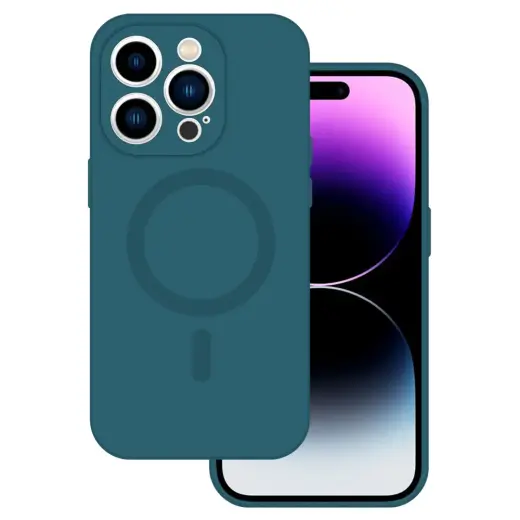 TEL PROTECT MagSilicone Case for Iphone 15 Plus Blue