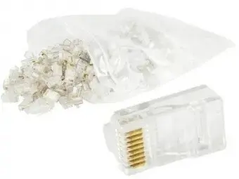 Gembird RJ45 8P8C LAN plug 6u gold plated 100 pcs