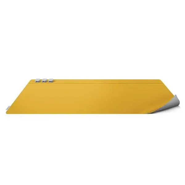 UNIQ Hagen dwustronna magnetyczna podkładka na biurko żółto-szary|canary yellow-chalk grey