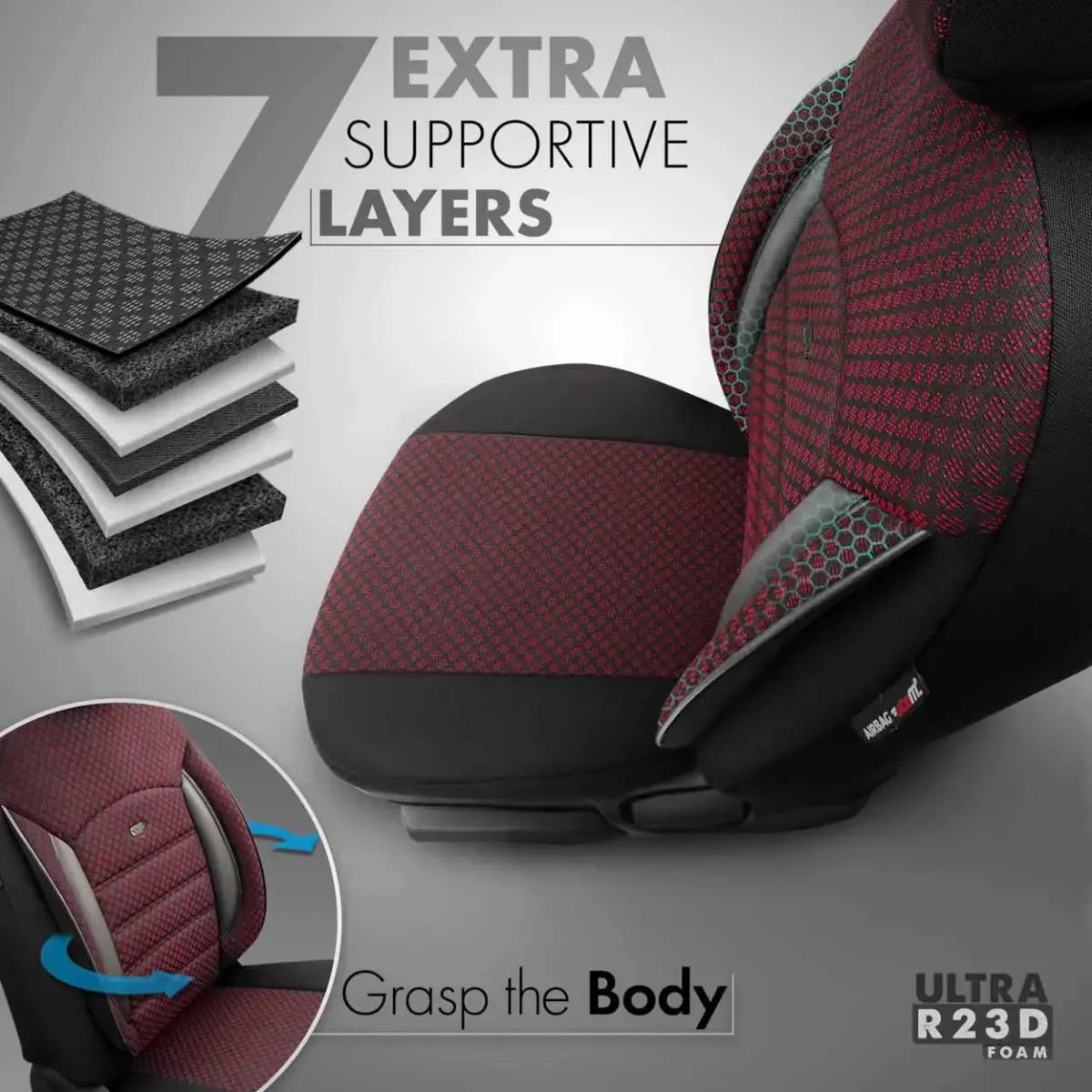Car seat covers set OTOM SPORT PLUS 103 BURGUNDY NZ