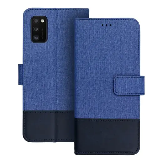 Gomma raamatutüüpi telefoni ümbris Samsung Galaxy A41 (A415) sinine