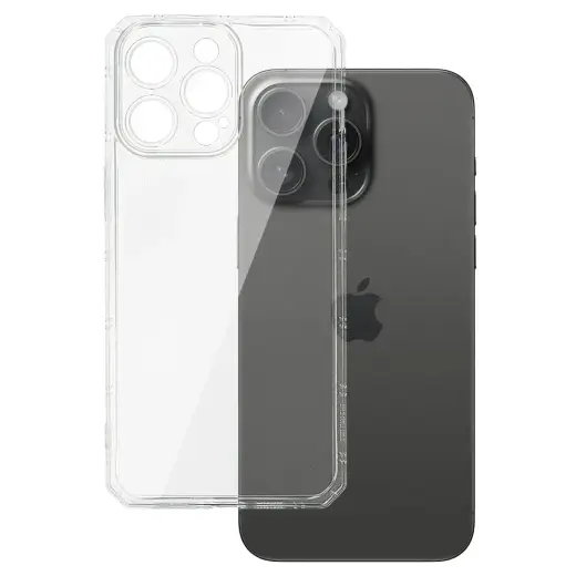 Armor Antishock telefoni ümbris iPhone 15 Pro läbipaistev