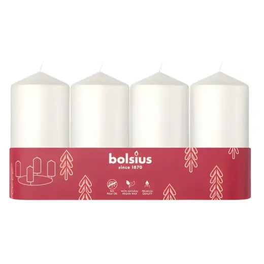 Sveces cilindrs 4 gab. Ø100x48mm baltas 