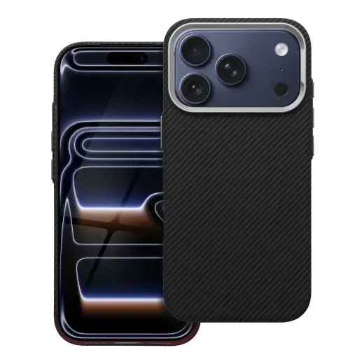 K-Look telefoni ümbris MagSafe toega iPhone 17 Pro Max | iPhone 18 Pro Max must