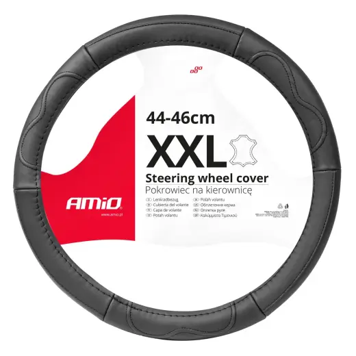 Steering wheel cover Leather Series SWC-49-XXL (44-46cm)