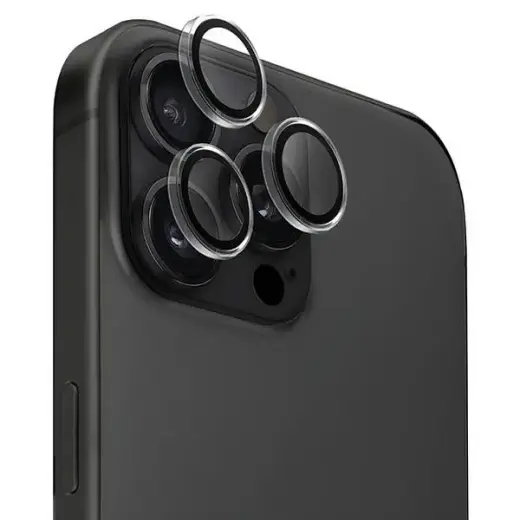 Uniq Optix Clear Camera Lens Protector iPhone 16 Pro 6.3" | 16 Pro Max 6.9" crystal clear camera lens glass with applicator