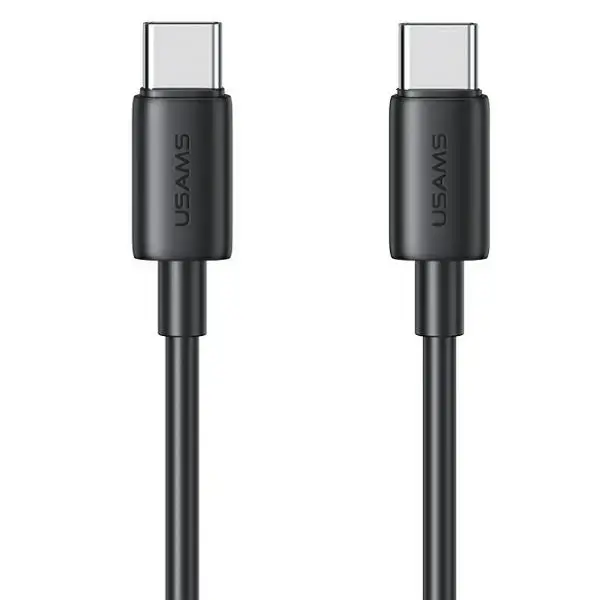 USAMS YD Series SJ711USB01 datu pārraides un uzlādes vads | USB-C uz USB-C | 60W | 1m | melns