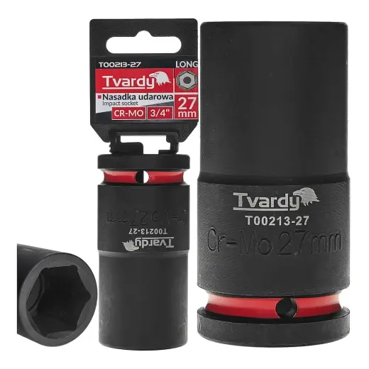 Sügav löökpadrun 3/4" 6PT 27mm CR-MO