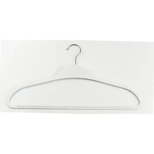 Drēbju pakaramais plastmasas Soft Touch 43cm asorti, melns/zils/gaiši pelēks/balts